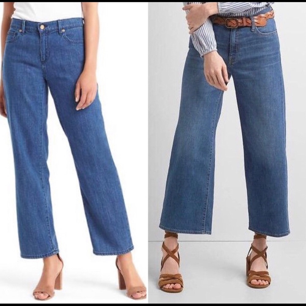 GAP original wide leg crop jeans.
